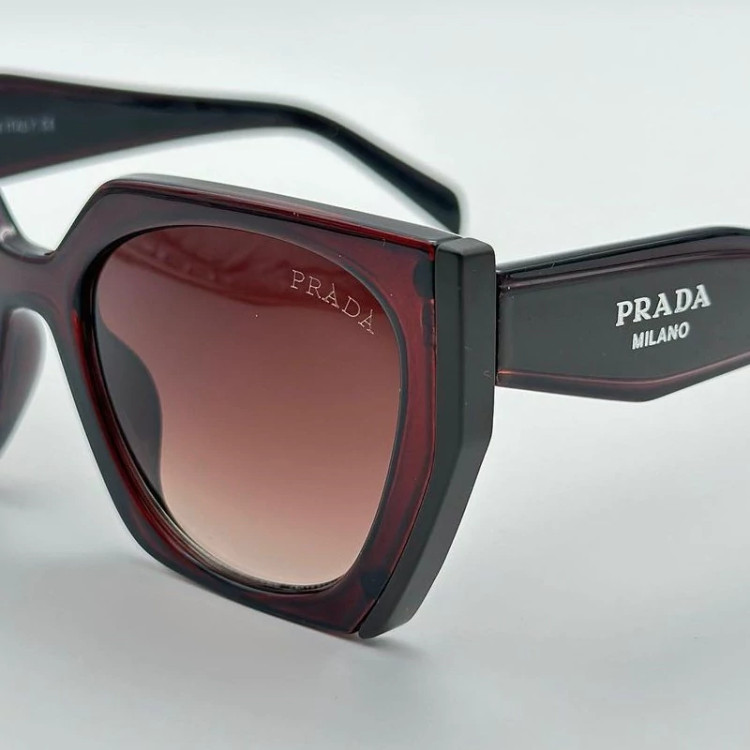 فروش عینک آفتابی مردانه مارک دار پرادا دسته دو رنگ