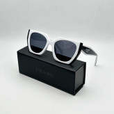 خرید عینک آفتابی زنانه مارک دار پرادا دسته دو رنگ