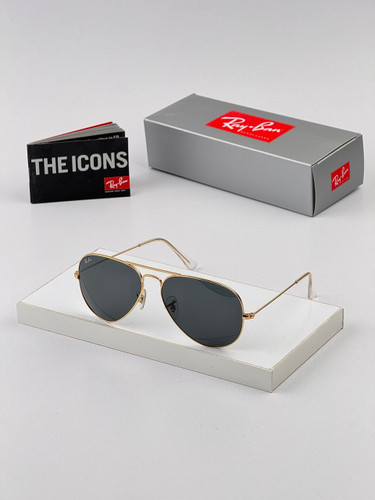 عینک آفتابی ریبن RB 3025 AVIATOR - خلبانی مشکی طلایی | آنیلیا گالری