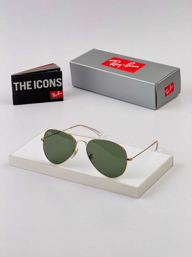 عینک آفتابی ریبن RB 3025 AVIATOR - خلبانی سبز طلایی | آنیلیا گالری