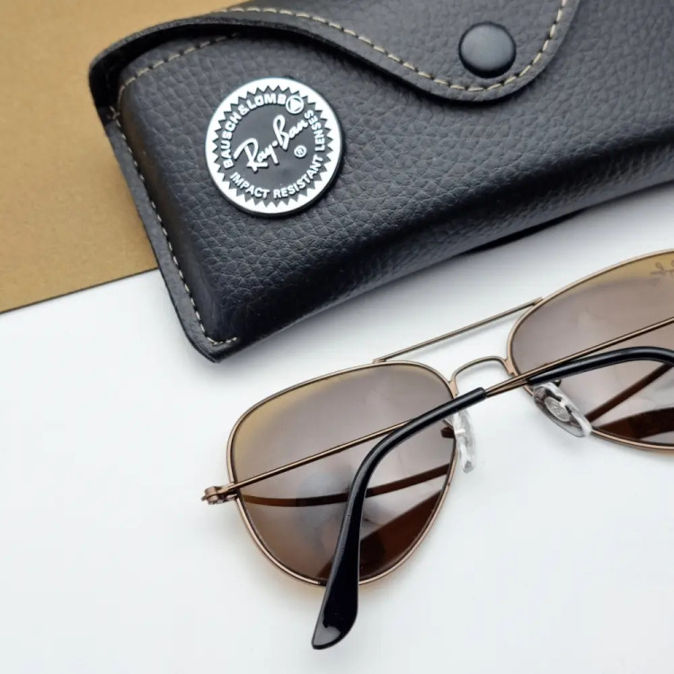 عینک آفتابی ریبن RB 3025 AVIATOR - خلبانی قهوهای برنزی | آنیلیا گالری