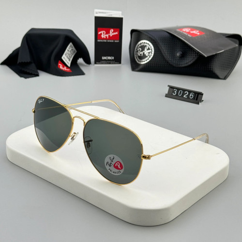 عینک آفتابی ریبن RB3026P AVIATOR - خلبانی سبز طلایی | آنیلیا گالری