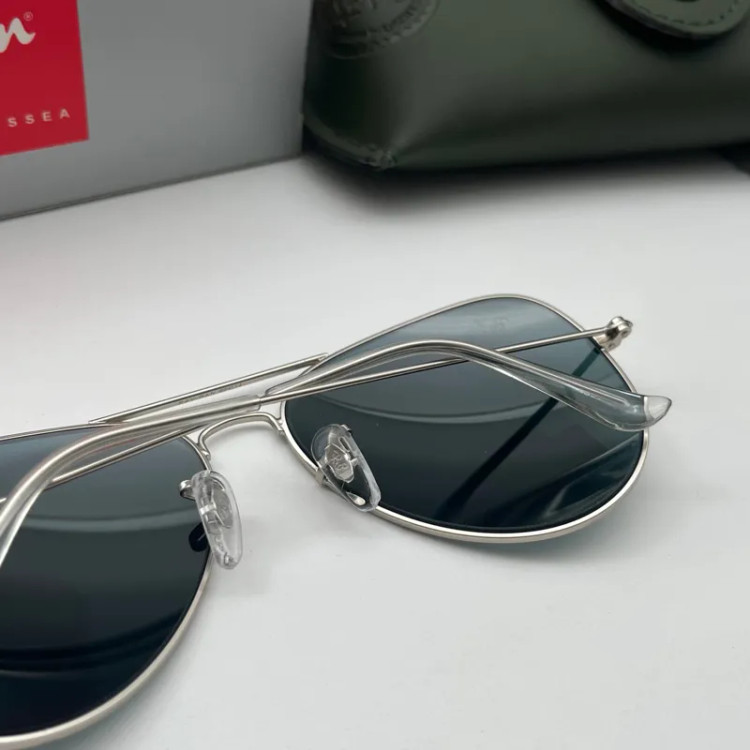 عینک آفتابی ریبن RB3026P AVIATOR - خلبانی استیل مشکی | آنیلیا گالری