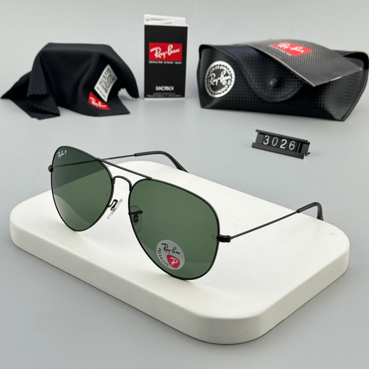 عینک آفتابی ریبن RB3026P AVIATOR - خلبانی مشکی مشکی | آنیلیا گالری
